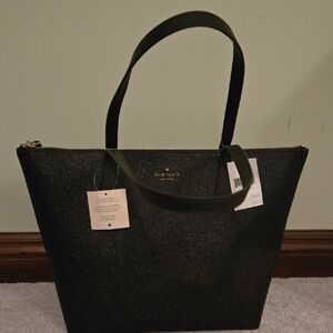 Kate Spade Black Sparkle Tote